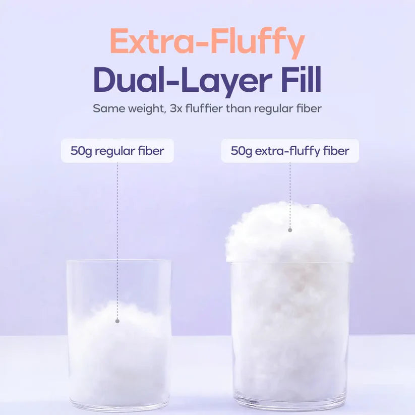 ☁️Fluffy PuffGrid Bed Pillow for All Sleepers