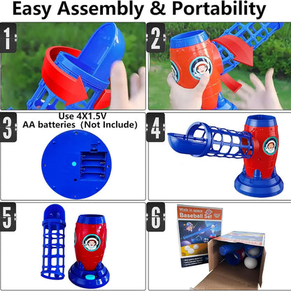 ⚡ HOT DEAL:🚀 Kids' Space Baseball Launcher: Active Fun That Beats Screen Time!
