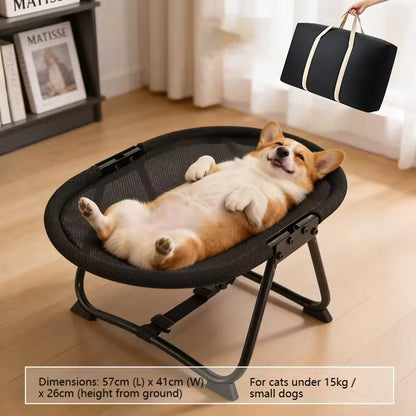 Elevated Pet Bed for Cats & Dogs